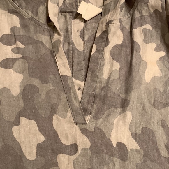 NEW C&C California 100^ Linen Women’s Hooded Short Sleeve Tunic - Picture 6 of 14